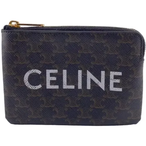 Pre-owned Leather wallets , female, Sizes: ONE SIZE - Celine Vintage - Modalova