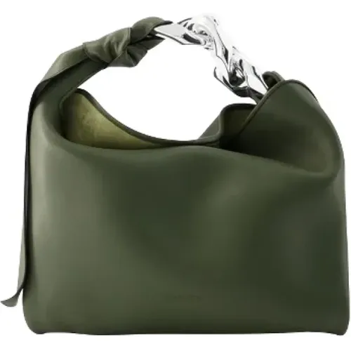 Patent Leather Handbag - Kaki , female, Sizes: ONE SIZE - JW Anderson - Modalova