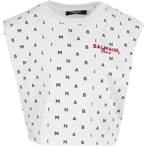 Lässiges Baumwoll-T-Shirt Balmain - Balmain - Modalova