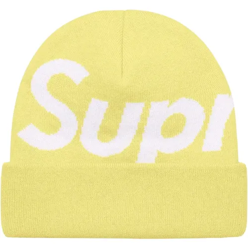 Limitierte Auflage Großes Logo Beanie Gelb - Supreme - Modalova