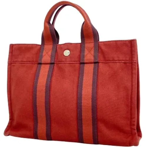 Pre-owned Canvas totes , female, Sizes: ONE SIZE - Hermès Vintage - Modalova