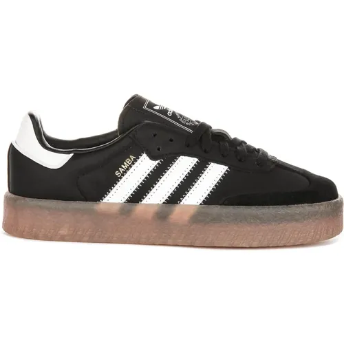 White Women Platform Sneakers Retro , female, Sizes: 2 1/3 UK, 5 UK, 3 2/3 UK, 3 1/3 UK, 7 UK, 5 2/3 UK, 6 1/3 UK, 7 2/3 UK - Adidas - Modalova