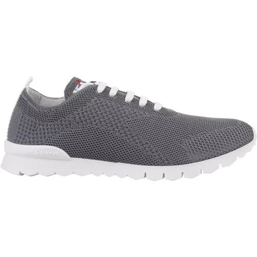 Grey Knit Running Sneakers , male, Sizes: 10 1/2 UK, 10 UK, 7 UK, 8 1/2 UK, 8 UK, 7 1/2 UK, 9 1/2 UK, 9 UK - Kiton - Modalova