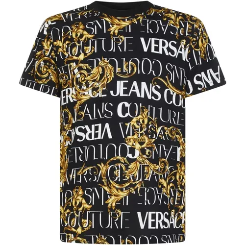 Kurzarm Logo Couture T-Shirt - M - Versace Jeans Couture - Modalova