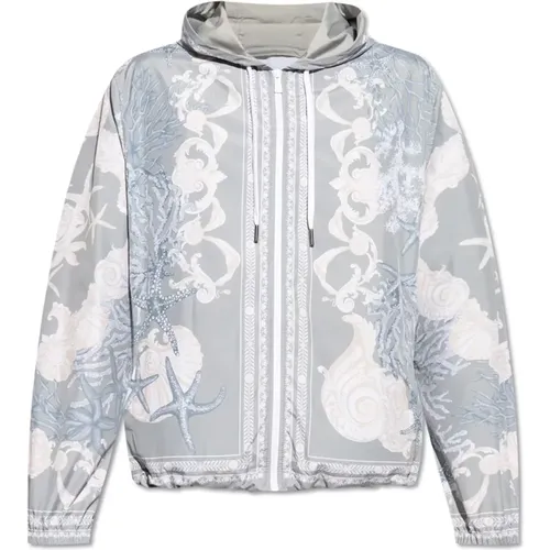 Jacke mit Barocco Sea Print Versace - Versace - Modalova