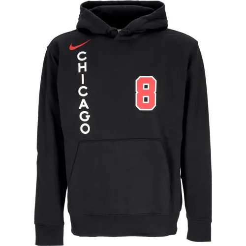 Chicago Bulls City Edition Hoodie Lavine , Herren, Größe: M - Nike - Modalova