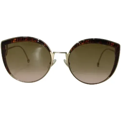 Pre-owned Metal sunglasses , female, Sizes: ONE SIZE - Fendi Vintage - Modalova