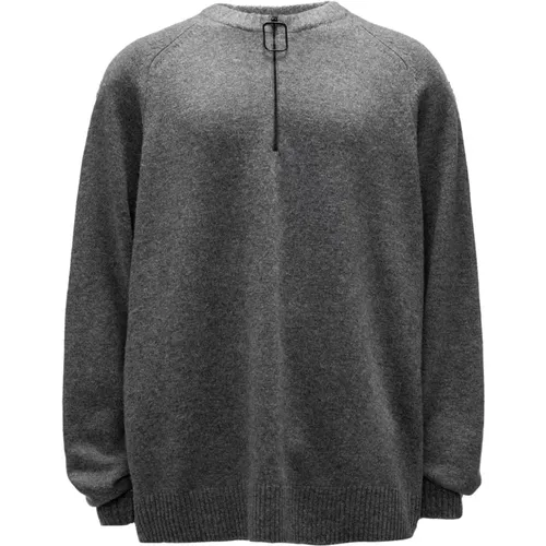 Grauer Merinowollstrickpullover , Herren, Größe: S - JW Anderson - Modalova