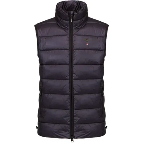 Quilted Sleeveless Vest with Shimmering Effect , male, Sizes: 4XL - aeronautica militare - Modalova