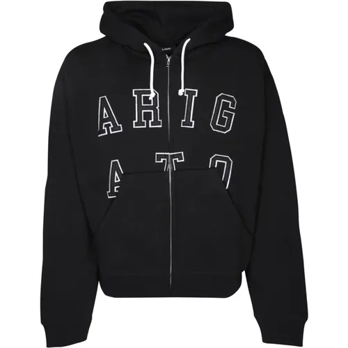 Grafik Logo Hoodie Schwarz , Herren, Größe: XL - Axel Arigato - Modalova