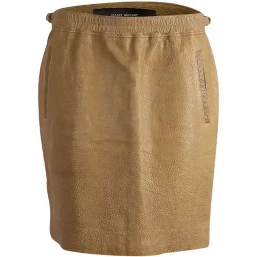 Leather Skirt - Pre-owned , female, Sizes: L - Isabel Marant Pre-owned - Modalova