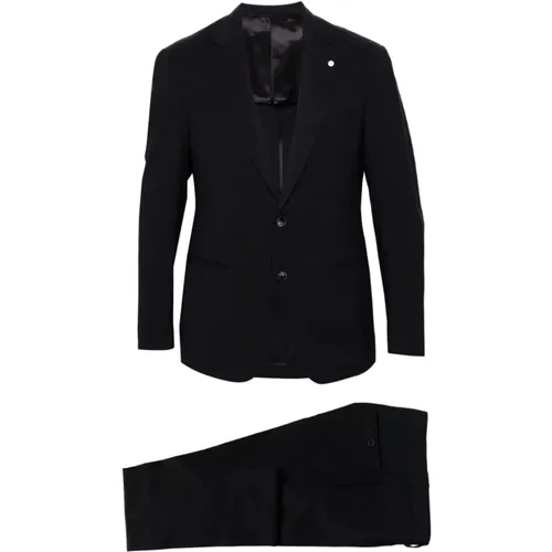 BLU Suit - Stylish and Elegant , male, Sizes: 3XL, 2XL - Luigi Bianchi Mantova - Modalova