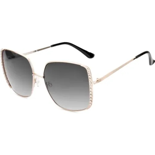 Goldene Metallsonnenbrille für Frauen - Guess - Modalova