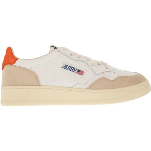 Medalist LOW - Leather and Suede Sneakers , male, Sizes: 7 UK, 12 UK - Autry - Modalova