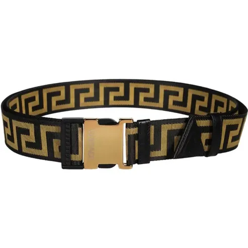 Nylon-Gürtel mit Logo-Schnalle , Herren, Größe: 90 CM - Versace - Modalova