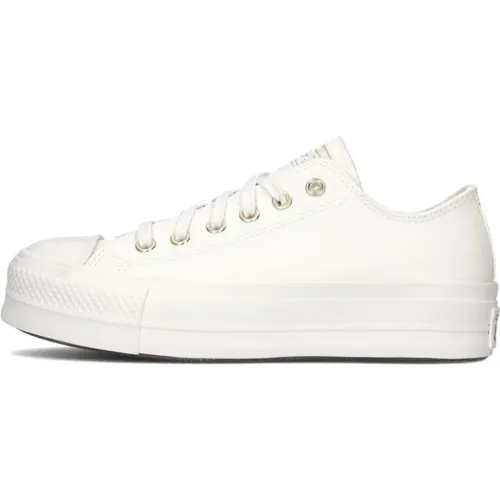 Weiße Plateau-Sneaker Trendy Casual Sporty , Damen, Größe: 40 EU - Converse - Modalova