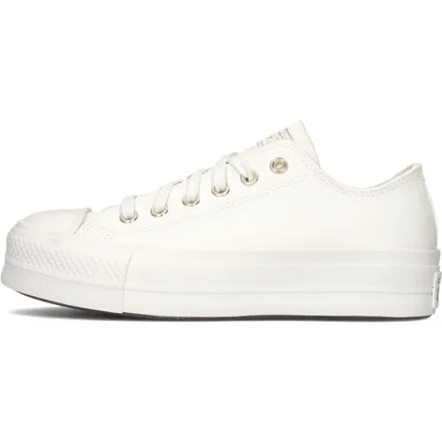 Weiße Plateau-Sneaker Trendy Casual Sporty , Damen, Größe: 42 EU - Converse - Modalova