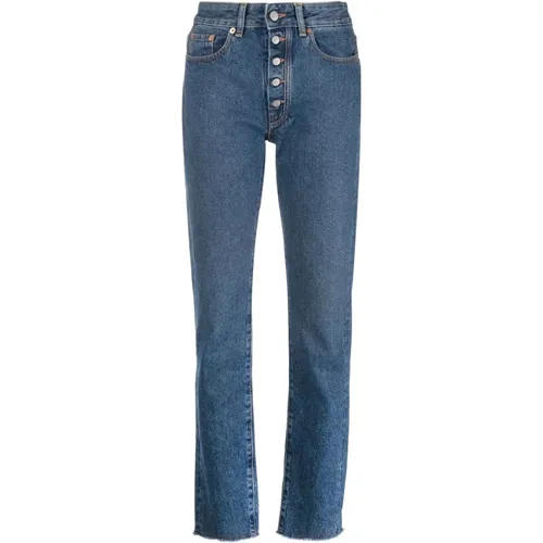 Blaue Skinny Jeans mit 5 Taschen - MM6 Maison Margiela - Modalova