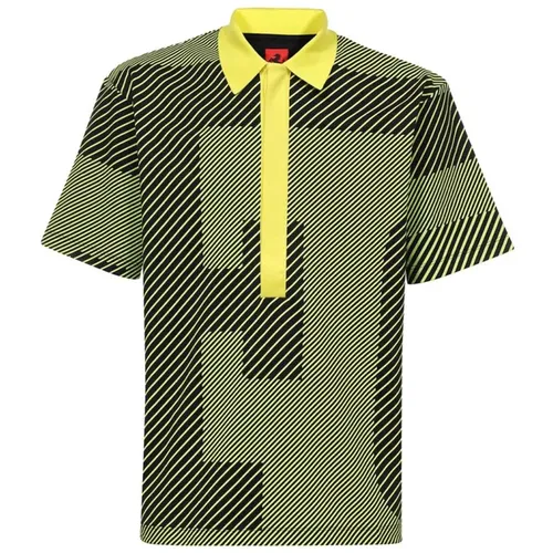 Gemustertes Baumwoll-Poloshirt , Herren, Größe: 2XL - Ferrari - Modalova