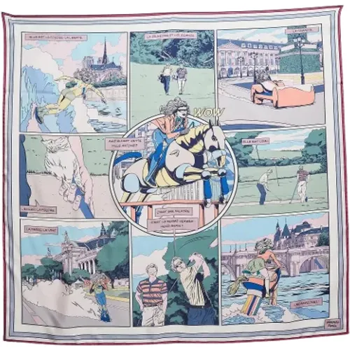 Pre-owned Silk scarves , female, Sizes: ONE SIZE - Hermès Vintage - Modalova