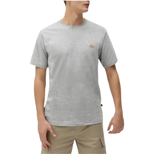 Klassisches Graues Einfarbiges T-Shirt für Männer , Herren, Größe: XS - Dickies - Modalova