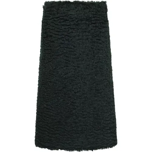 Wool Skirt Linear Design , female, Sizes: L, M, XS - Jil Sander - Modalova