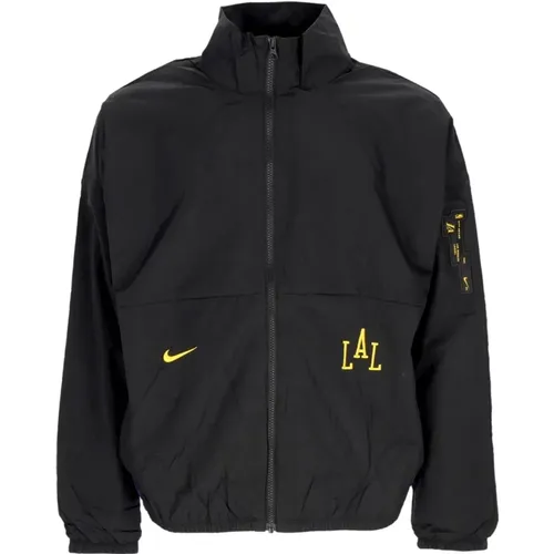 NBA City Edition Lakers Windbreaker Jacke , Herren, Größe: XL - Nike - Modalova