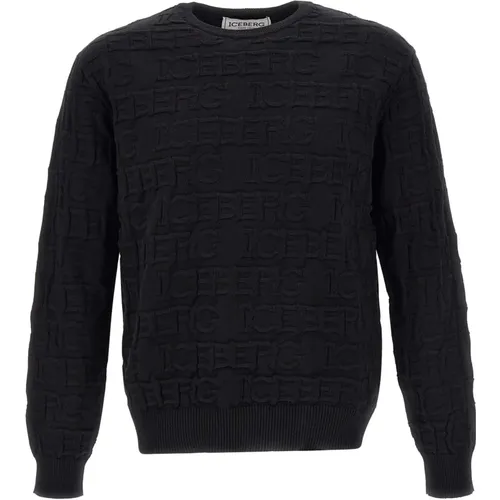 Mens Sweater with Logo , male, Sizes: L, S, M, XL - Iceberg - Modalova