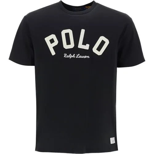 Logo T-Shirt Klassische Passform Rundhalsausschnitt , Herren, Größe: XS - Polo Ralph Lauren - Modalova