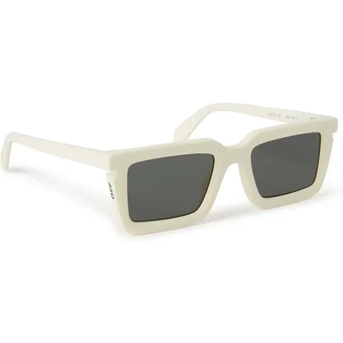 Off , /Grey Cat Sunglasses Tucson , unisex, Sizes: 52 MM - Off White - Modalova