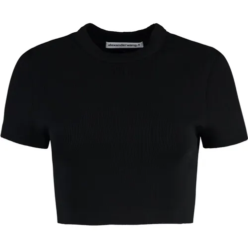 Baumwoll Elastisches Top , Damen, Größe: M - alexander wang - Modalova