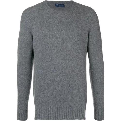 Black Sweaters for Men , male, Sizes: 2XL - Drumohr - Modalova