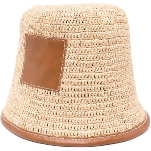 Light Brown Le Bob Soli Hat , female, Sizes: 56 CM, 60 CM, 58 CM - Jacquemus - Modalova