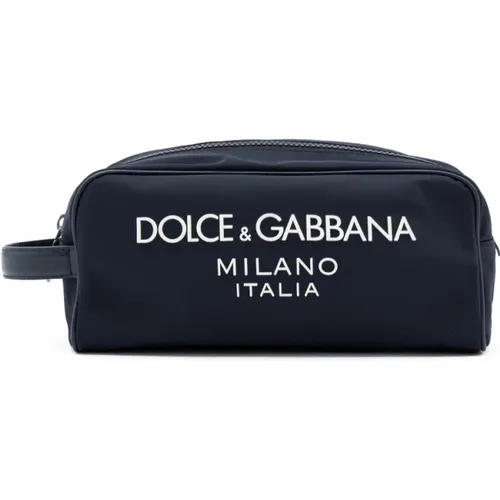 Nylon logo front pouch , male, Sizes: ONE SIZE - Dolce & Gabbana - Modalova