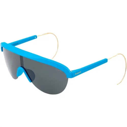 Blaue Kunststoff Unisex Sonnenbrille - Polaroid - Modalova