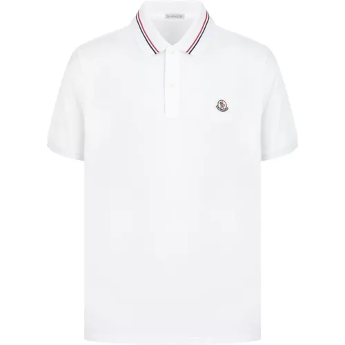 Branded Collar Polo Shirt Size: L, colour: , male, Sizes: L, 2XL, XL - Moncler - Modalova