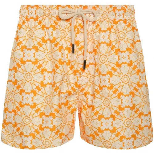 Mediterranean Style Swim Shorts , male, Sizes: XL, 2XL - Peninsula - Modalova
