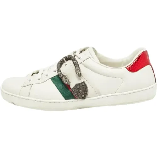 Pre-owned Leder sneakers , Herren, Größe: 42 EU - Gucci Vintage - Modalova