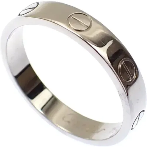 Pre-owned White Gold rings , female, Sizes: ONE SIZE - Cartier Vintage - Modalova