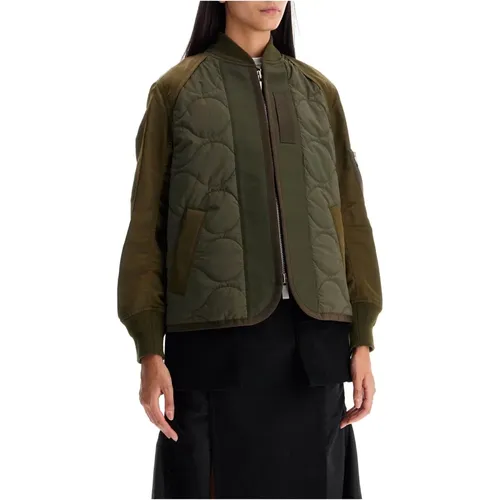 Hybrid Nylon Ripstop Bomberjacke - Sacai - Modalova