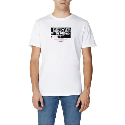 Herren Rundhals T-Shirt - Herbst/Winter Kollektion , Herren, Größe: L - jack & jones - Modalova