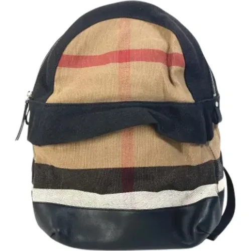 Pre-owned Canvas backpacks , male, Sizes: ONE SIZE - Burberry Vintage - Modalova