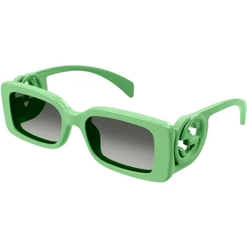 Bold Rectangular Sunglasses , female, Sizes: 54 MM - Gucci - Modalova