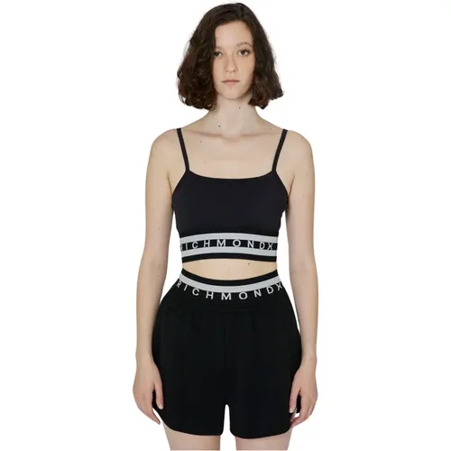 Elastische Taille Crop Top Ärmellos - John Richmond - Modalova