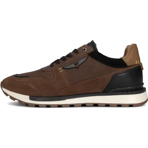 Cognac Low Top Sneakers Aircobra , Herren, Größe: 41 EU - PME Legend - Modalova