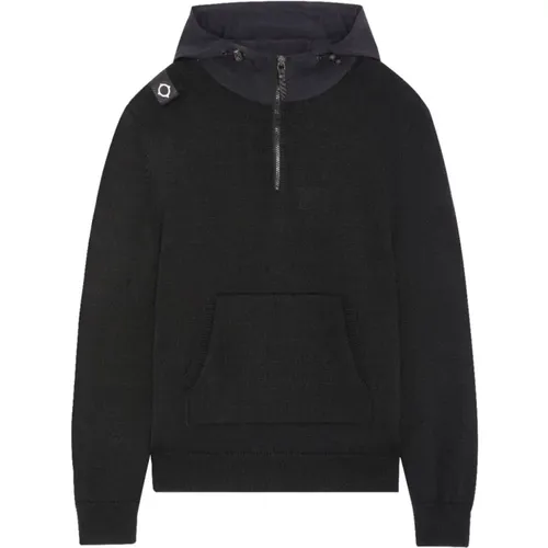 Hoodie mit Viertelreißverschluss für Herbst/Winter , Herren, Größe: M - MA.STRUM - Modalova