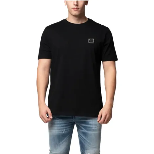 Essential Pique T-Shirt Schwarz Herren , Herren, Größe: S - My Brand - Modalova