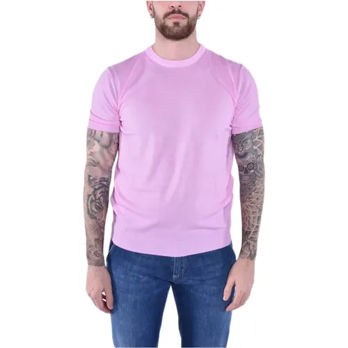 Soft Cotton Wave T-shirt , male, Sizes: 2XL, S, L, M, XL - Kangra - Modalova