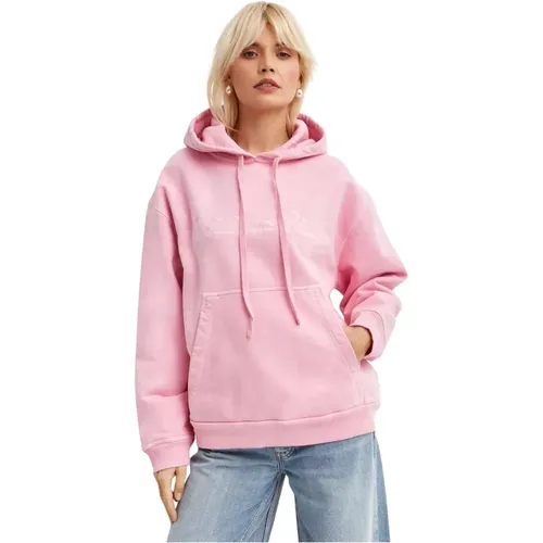 Rosa Hoodie mit gesticktem Logo - Nanushka - Modalova