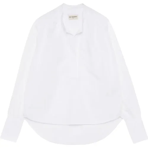 Weiße Hemden Klassischer Stil , Damen, Größe: M - Roy Roger's - Modalova